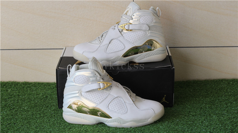 Authentic Air Jordan 8 Championship Trophy Champagne Pack